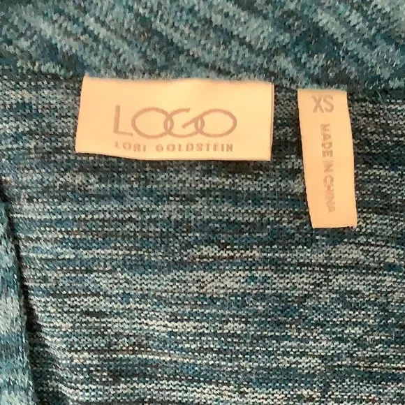 LOGO by Lori Goldstein Knit Cardigan with Faux Suede Details - Picture 13 of 15